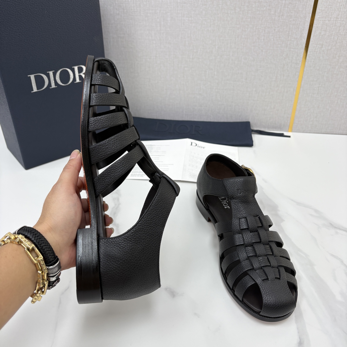 💋💍CD家新品 迪-奥 Dio*r 经典编织罗马渔夫凉鞋|复古轻奢四季百搭款 采用多道进口牛皮革手工交叉编织, 💋💍CD家新品 迪-奥 Dio*r 经典编织罗马渔夫凉鞋|复古轻奢四季百搭款 采用多道进口牛皮革手工交叉编织,