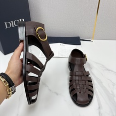 💋💍CD家新品 迪-奥 Dio*r 经典编织罗马渔夫凉鞋|复古轻奢四季百搭款 采用多道进口牛皮革手工交叉编织, 💋💍CD家新品 迪-奥 Dio*r 经典编织罗马渔夫凉鞋|复古轻奢四季百搭款 采用多道进口牛皮革手工交叉编织,