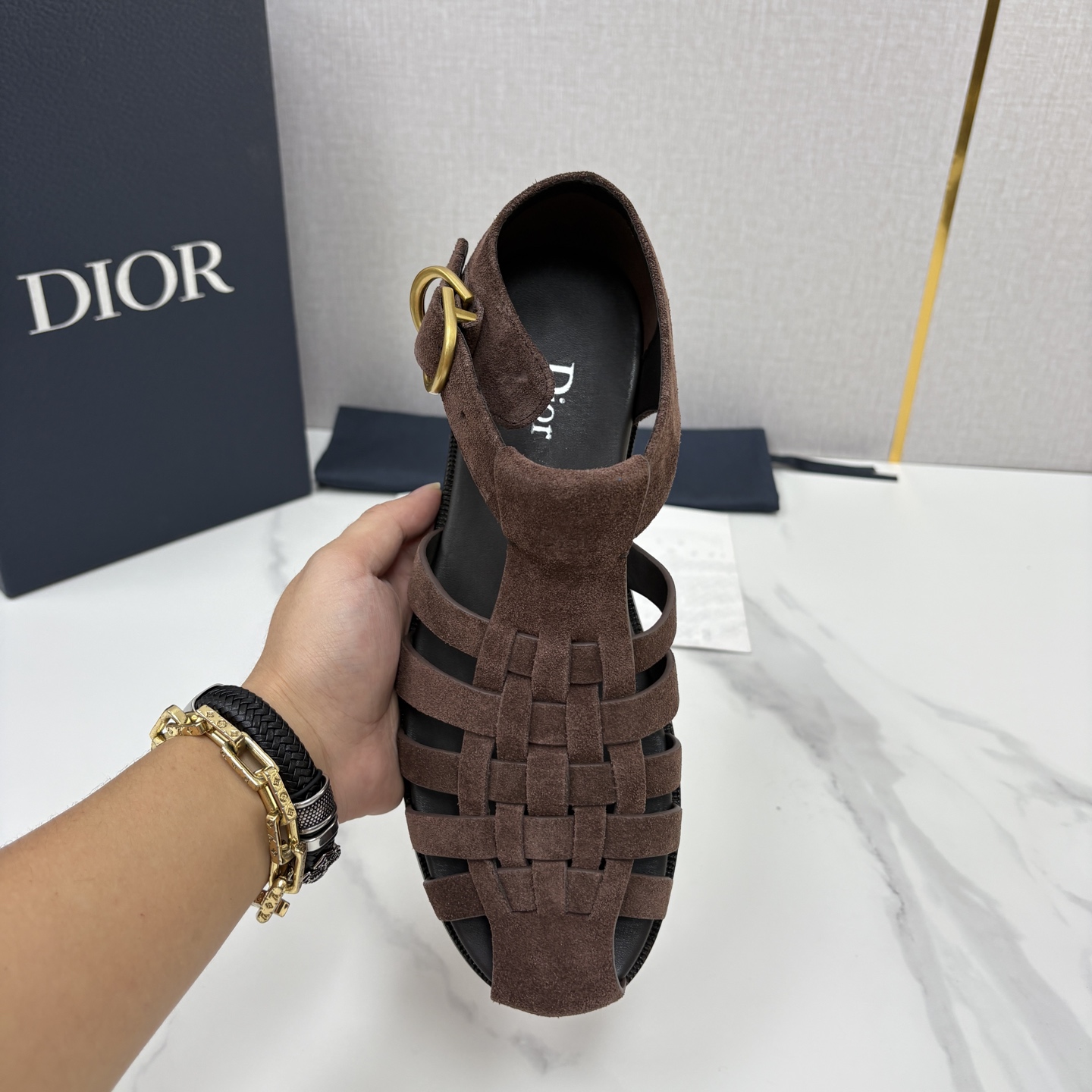 💋💍CD家新品 迪-奥 Dio*r 经典编织罗马渔夫凉鞋|复古轻奢四季百搭款 采用多道进口牛皮革手工交叉编织, 💋💍CD家新品 迪-奥 Dio*r 经典编织罗马渔夫凉鞋|复古轻奢四季百搭款 采用多道进口牛皮革手工交叉编织,