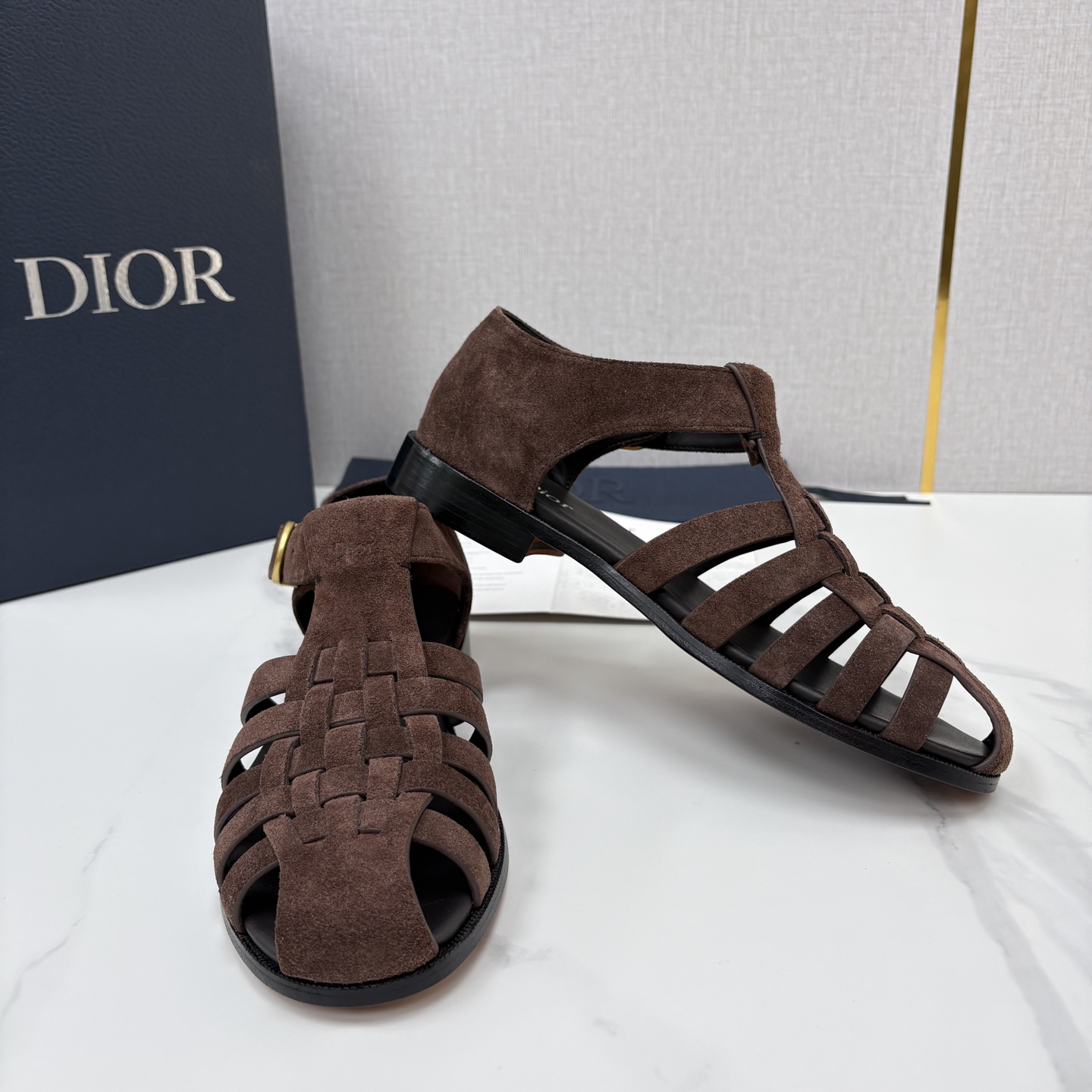 💋💍CD家新品 迪-奥 Dio*r 经典编织罗马渔夫凉鞋|复古轻奢四季百搭款 采用多道进口牛皮革手工交叉编织, 💋💍CD家新品 迪-奥 Dio*r 经典编织罗马渔夫凉鞋|复古轻奢四季百搭款 采用多道进口牛皮革手工交叉编织,