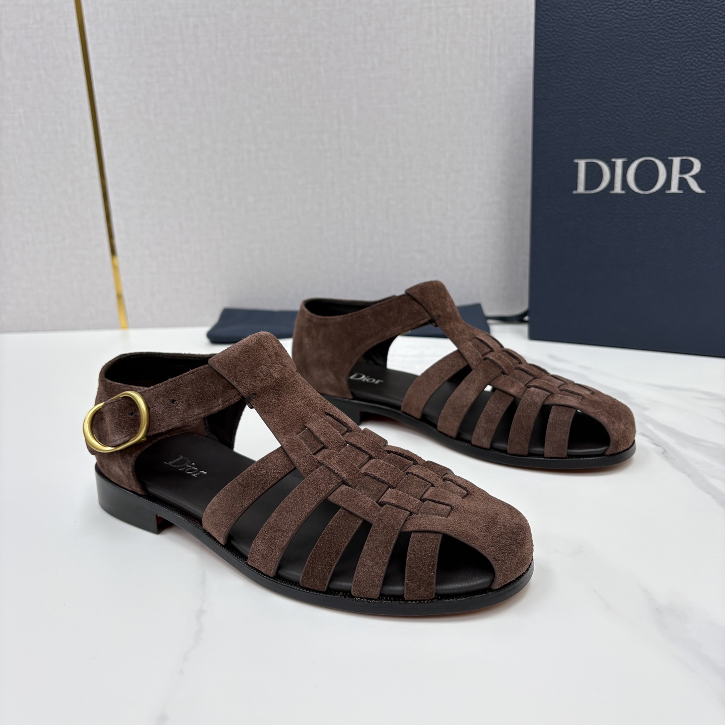 💋💍CD家新品 迪-奥 Dio*r 经典编织罗马渔夫凉鞋|复古轻奢四季百搭款 采用多道进口牛皮革手工交叉编织, 💋💍CD家新品 迪-奥 Dio*r 经典编织罗马渔夫凉鞋|复古轻奢四季百搭款 采用多道进口牛皮革手工交叉编织,