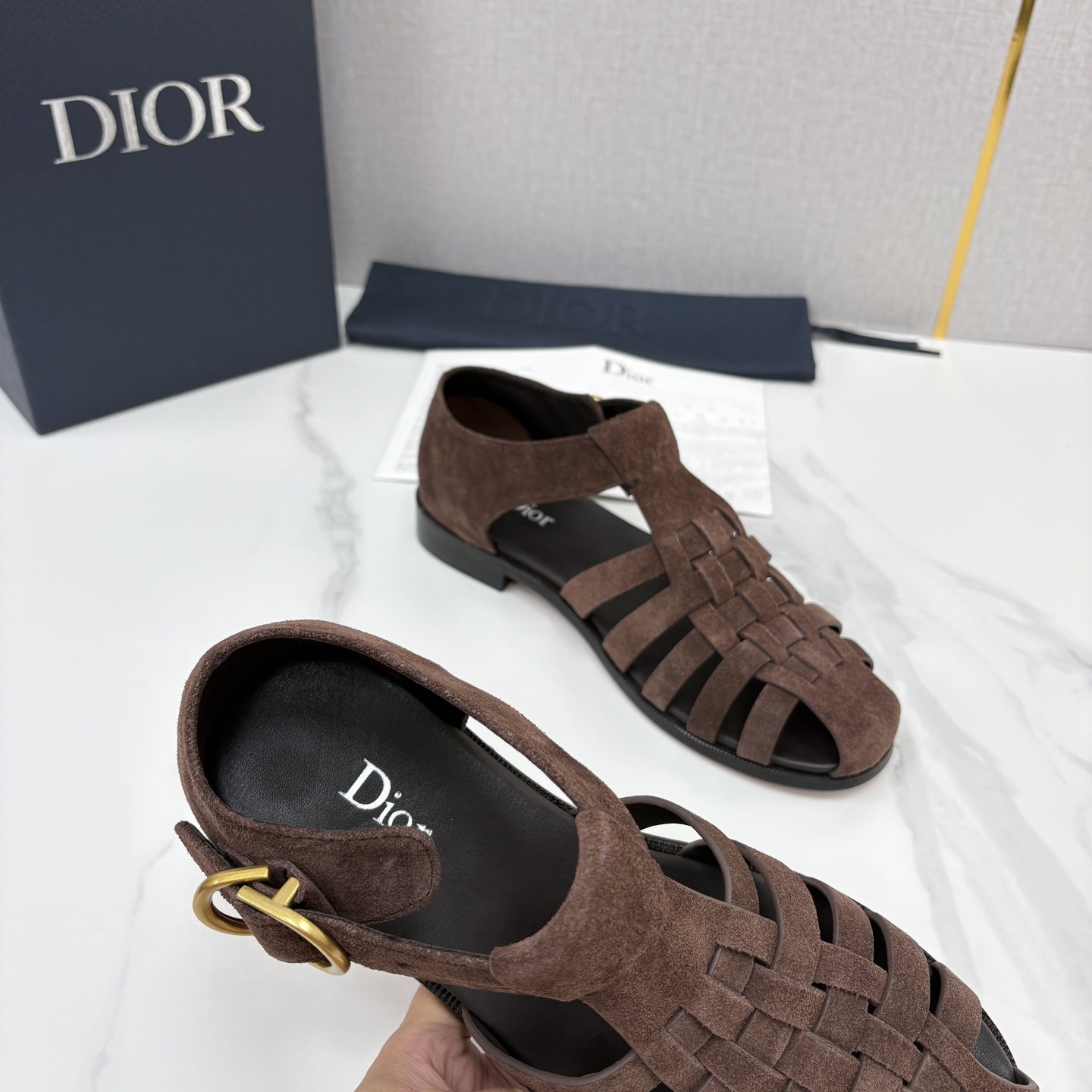 💋💍CD家新品 迪-奥 Dio*r 经典编织罗马渔夫凉鞋|复古轻奢四季百搭款 采用多道进口牛皮革手工交叉编织, 💋💍CD家新品 迪-奥 Dio*r 经典编织罗马渔夫凉鞋|复古轻奢四季百搭款 采用多道进口牛皮革手工交叉编织,