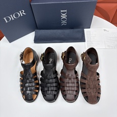 💋💍CD家新品 迪-奥 Dio*r 经典编织罗马渔夫凉鞋|复古轻奢四季百搭款 采用多道进口牛皮革手工交叉编织, 💋💍CD家新品 迪-奥 Dio*r 经典编织罗马渔夫凉鞋|复古轻奢四季百搭款 采用多道进口牛皮革手工交叉编织,