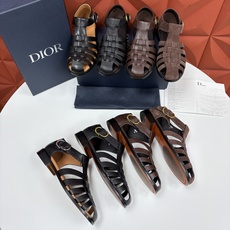 💋💍CD家新品 迪-奥 Dio*r 经典编织罗马渔夫凉鞋|复古轻奢四季百搭款 采用多道进口牛皮革手工交叉编织, 💋💍CD家新品 迪-奥 Dio*r 经典编织罗马渔夫凉鞋|复古轻奢四季百搭款 采用多道进口牛皮革手工交叉编织,