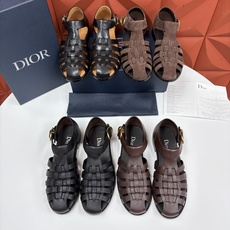 💋💍CD家新品 迪-奥 Dio*r 经典编织罗马渔夫凉鞋|复古轻奢四季百搭款 采用多道进口牛皮革手工交叉编织, 💋💍CD家新品 迪-奥 Dio*r 经典编织罗马渔夫凉鞋|复古轻奢四季百搭款 采用多道进口牛皮革手工交叉编织,