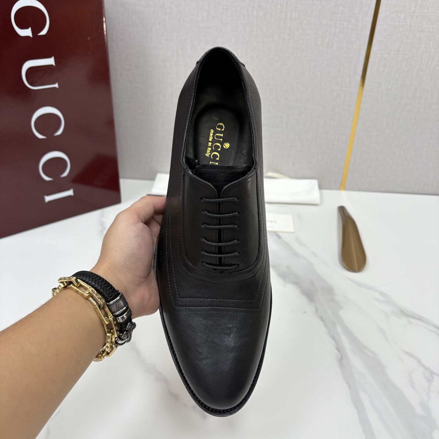 💋💍G家 GUCC* 古-驰 新品男士正装鞋皮鞋 德比鞋鞋型,是优雅与实用的平衡之选。选用细腻有光泽的进口牛皮/ 💋💍G家 GUCC* 古-驰 新品男士正装鞋皮鞋 德比鞋鞋型,是优雅与实用的平衡之选。选用细腻有光泽的进口牛皮/