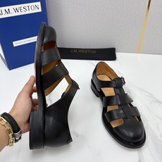 💋💍J.M.WESTO* 威士顿 复古罗马包头凉鞋 法式高端手工皮鞋标杆品牌,坚持传承法式匠心制鞋工艺,兼顾优 💋💍J.M.WESTO* 威士顿 复古罗马包头凉鞋 法式高端手工皮鞋标杆品牌,坚持传承法式匠心制鞋工艺,兼顾优
