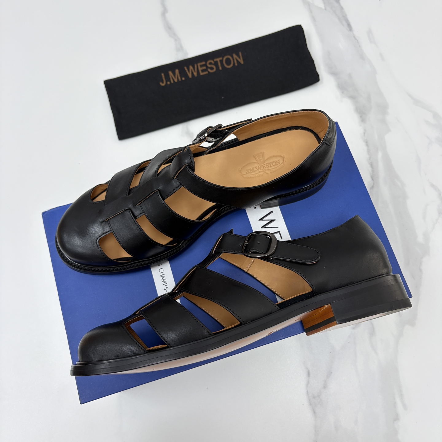 💋💍J.M.WESTO* 威士顿 复古罗马包头凉鞋 法式高端手工皮鞋标杆品牌,坚持传承法式匠心制鞋工艺,兼顾优 💋💍J.M.WESTO* 威士顿 复古罗马包头凉鞋 法式高端手工皮鞋标杆品牌,坚持传承法式匠心制鞋工艺,兼顾优