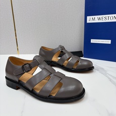 💋💍J.M.WESTO* 威士顿 复古罗马包头凉鞋 法式高端手工皮鞋标杆品牌,坚持传承法式匠心制鞋工艺,兼顾优 💋💍J.M.WESTO* 威士顿 复古罗马包头凉鞋 法式高端手工皮鞋标杆品牌,坚持传承法式匠心制鞋工艺,兼顾优