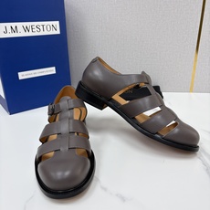 💋💍J.M.WESTO* 威士顿 复古罗马包头凉鞋 法式高端手工皮鞋标杆品牌,坚持传承法式匠心制鞋工艺,兼顾优 💋💍J.M.WESTO* 威士顿 复古罗马包头凉鞋 法式高端手工皮鞋标杆品牌,坚持传承法式匠心制鞋工艺,兼顾优