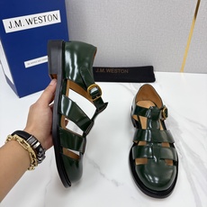 💋💍J.M.WESTO* 威士顿 复古罗马包头凉鞋 法式高端手工皮鞋标杆品牌,坚持传承法式匠心制鞋工艺,兼顾优 💋💍J.M.WESTO* 威士顿 复古罗马包头凉鞋 法式高端手工皮鞋标杆品牌,坚持传承法式匠心制鞋工艺,兼顾优