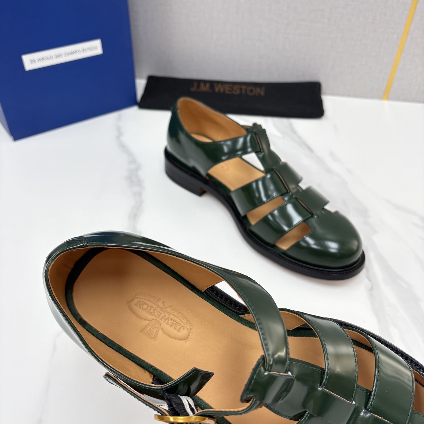 💋💍J.M.WESTO* 威士顿 复古罗马包头凉鞋 法式高端手工皮鞋标杆品牌,坚持传承法式匠心制鞋工艺,兼顾优 💋💍J.M.WESTO* 威士顿 复古罗马包头凉鞋 法式高端手工皮鞋标杆品牌,坚持传承法式匠心制鞋工艺,兼顾优