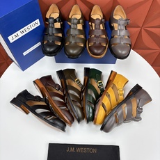 💋💍J.M.WESTO* 威士顿 复古罗马包头凉鞋 法式高端手工皮鞋标杆品牌,坚持传承法式匠心制鞋工艺,兼顾优 💋💍J.M.WESTO* 威士顿 复古罗马包头凉鞋 法式高端手工皮鞋标杆品牌,坚持传承法式匠心制鞋工艺,兼顾优