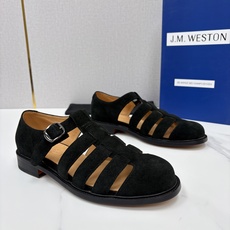 💋💍J.M.WESTO* 威士顿 复古罗马包头凉鞋 法式高端手工皮鞋标杆品牌,坚持传承法式匠心制鞋工艺,兼顾优 💋💍J.M.WESTO* 威士顿 复古罗马包头凉鞋 法式高端手工皮鞋标杆品牌,坚持传承法式匠心制鞋工艺,兼顾优