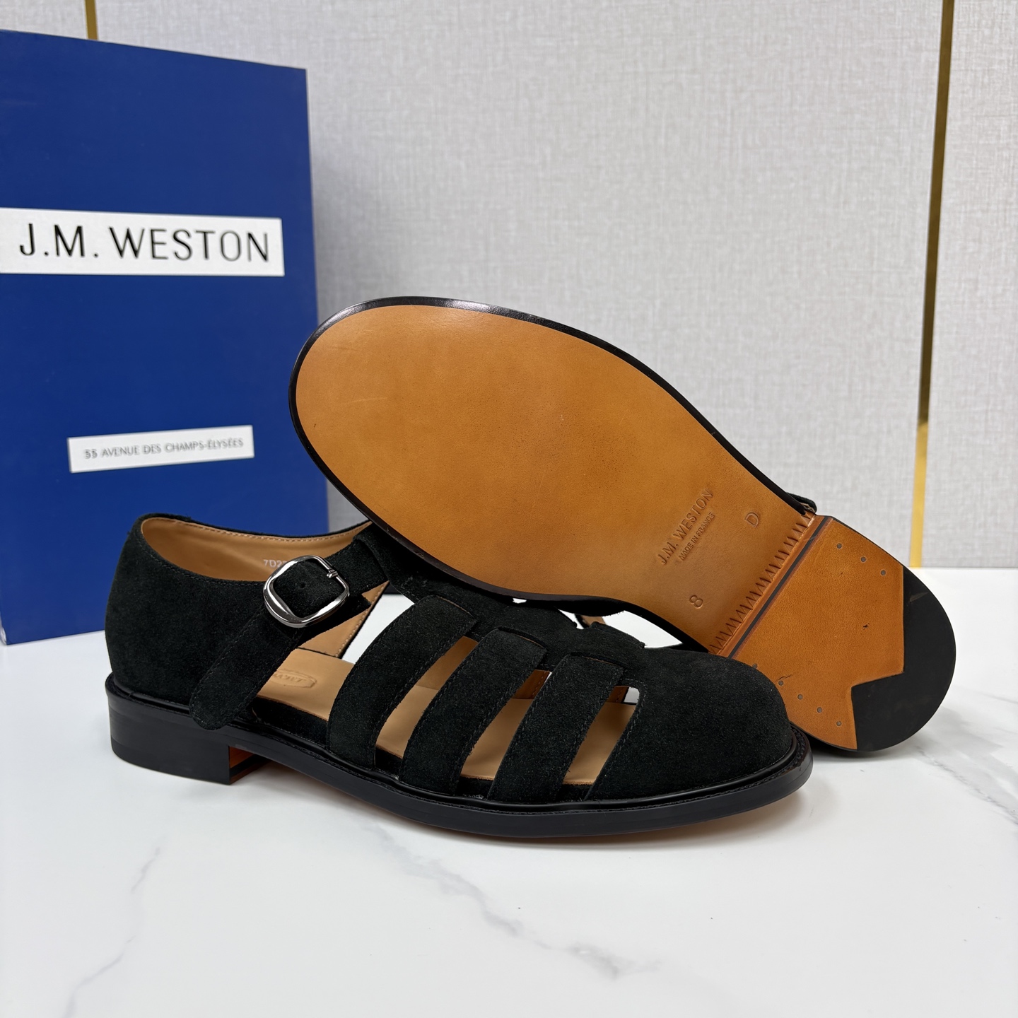 💋💍J.M.WESTO* 威士顿 复古罗马包头凉鞋 法式高端手工皮鞋标杆品牌,坚持传承法式匠心制鞋工艺,兼顾优 💋💍J.M.WESTO* 威士顿 复古罗马包头凉鞋 法式高端手工皮鞋标杆品牌,坚持传承法式匠心制鞋工艺,兼顾优