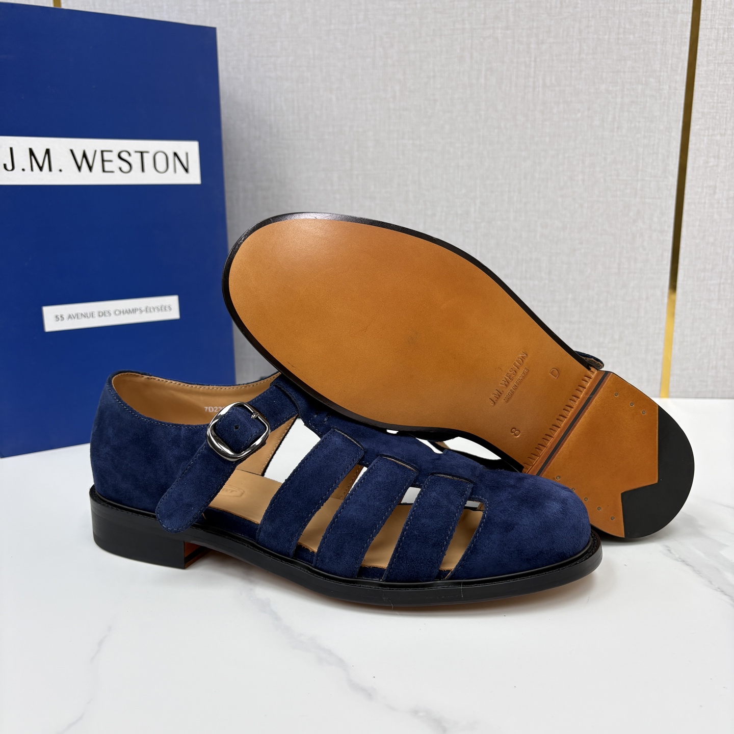 💋💍J.M.WESTO* 威士顿 复古罗马包头凉鞋 法式高端手工皮鞋标杆品牌,坚持传承法式匠心制鞋工艺,兼顾优 💋💍J.M.WESTO* 威士顿 复古罗马包头凉鞋 法式高端手工皮鞋标杆品牌,坚持传承法式匠心制鞋工艺,兼顾优