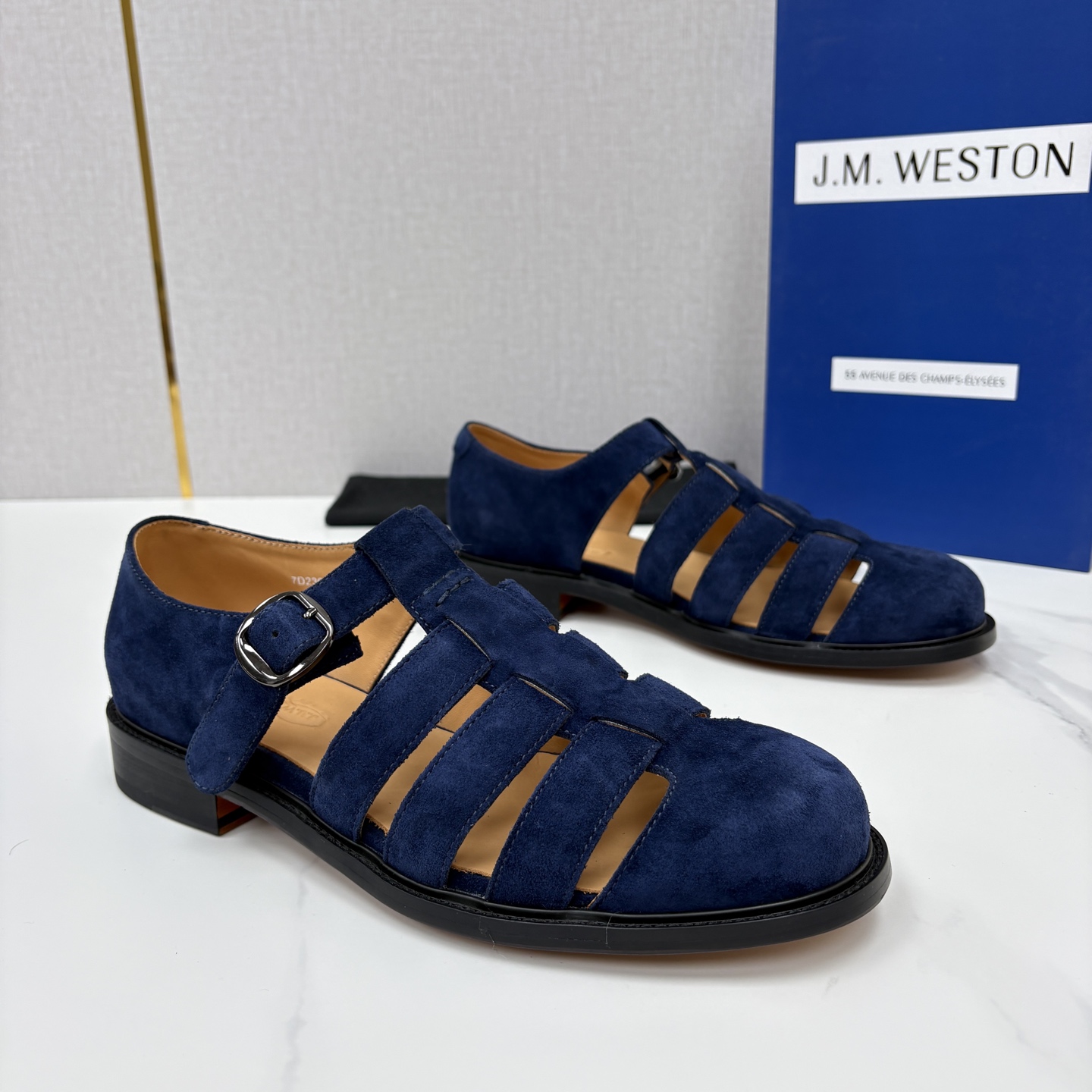 💋💍J.M.WESTO* 威士顿 复古罗马包头凉鞋 法式高端手工皮鞋标杆品牌,坚持传承法式匠心制鞋工艺,兼顾优 💋💍J.M.WESTO* 威士顿 复古罗马包头凉鞋 法式高端手工皮鞋标杆品牌,坚持传承法式匠心制鞋工艺,兼顾优