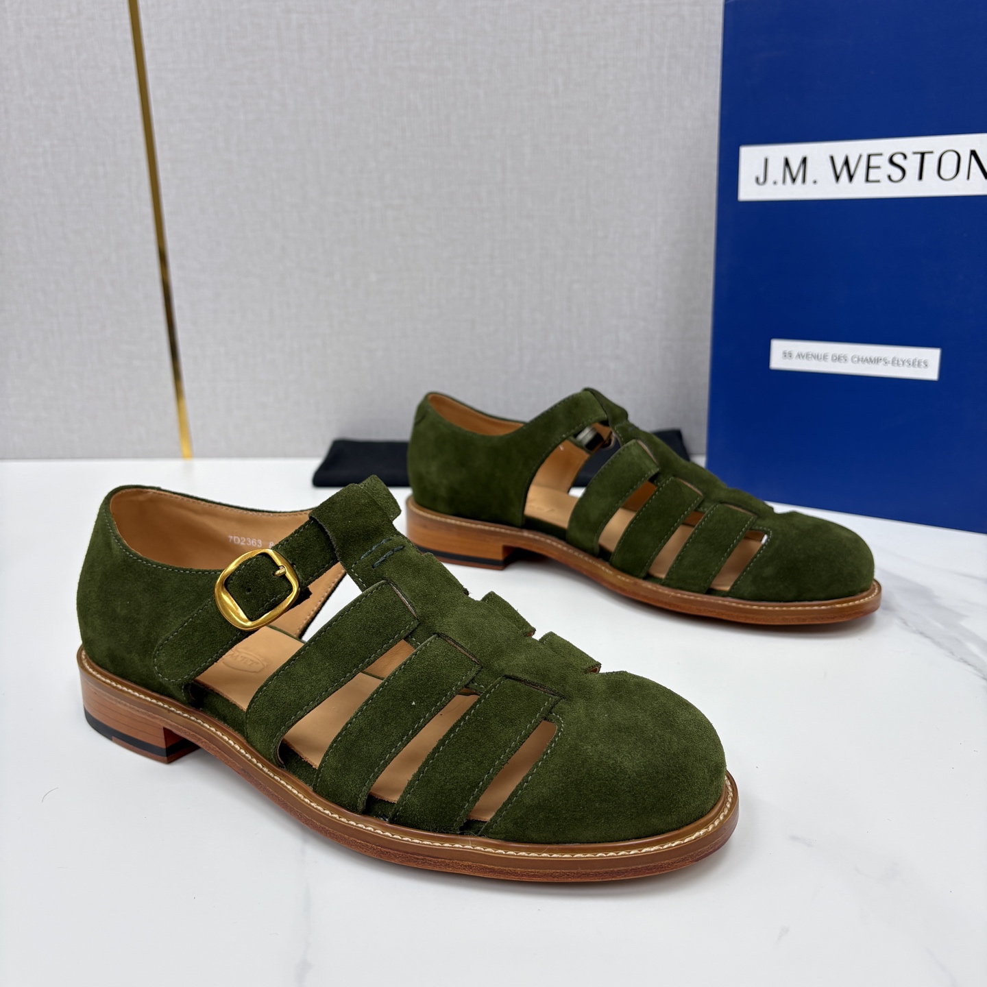 💋💍J.M.WESTO* 威士顿 复古罗马包头凉鞋 法式高端手工皮鞋标杆品牌,坚持传承法式匠心制鞋工艺,兼顾优 💋💍J.M.WESTO* 威士顿 复古罗马包头凉鞋 法式高端手工皮鞋标杆品牌,坚持传承法式匠心制鞋工艺,兼顾优