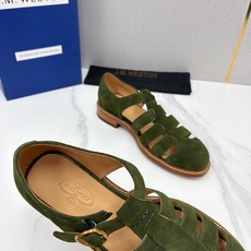 💋💍J.M.WESTO* 威士顿 复古罗马包头凉鞋 法式高端手工皮鞋标杆品牌,坚持传承法式匠心制鞋工艺,兼顾优 💋💍J.M.WESTO* 威士顿 复古罗马包头凉鞋 法式高端手工皮鞋标杆品牌,坚持传承法式匠心制鞋工艺,兼顾优
