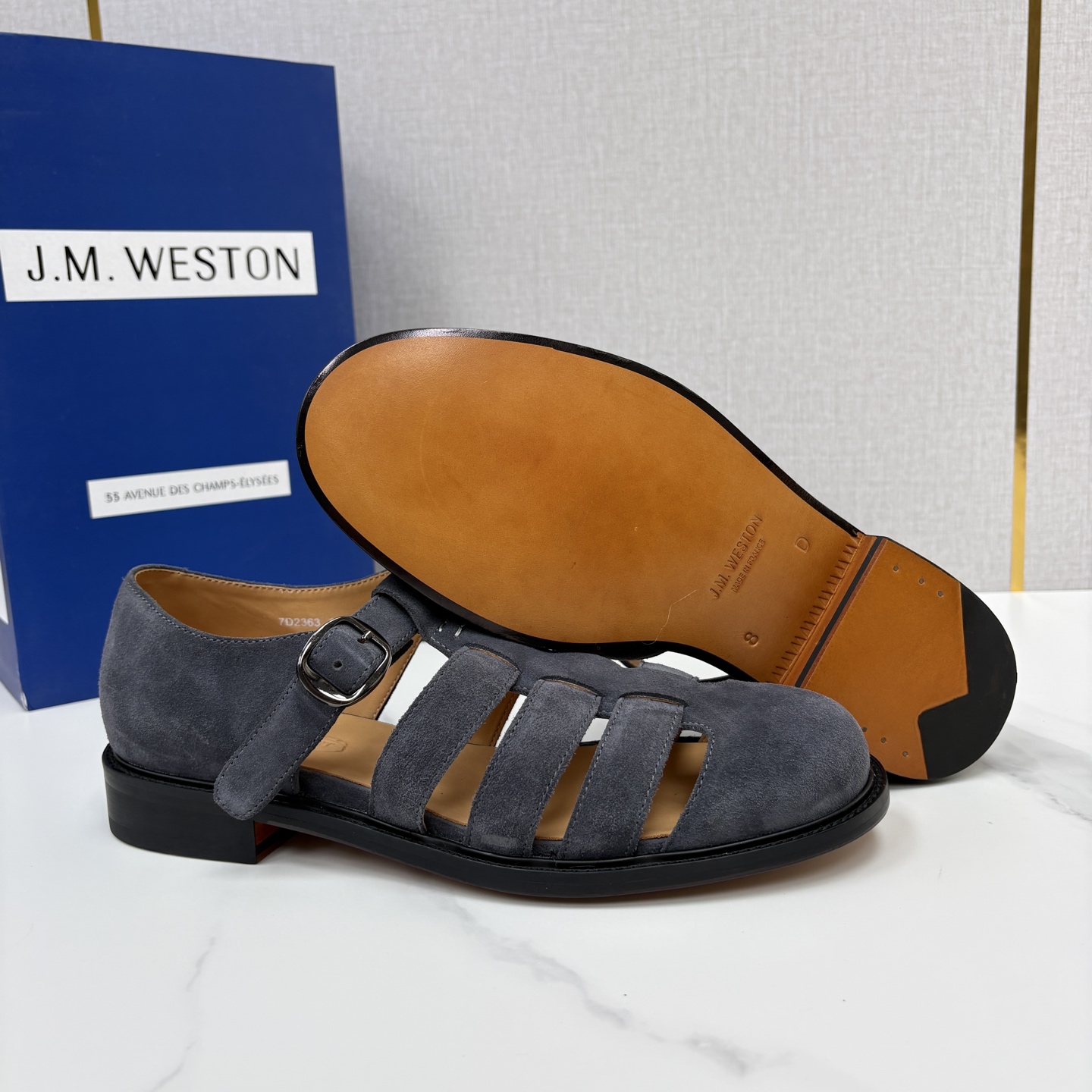 💋💍J.M.WESTO* 威士顿 复古罗马包头凉鞋 法式高端手工皮鞋标杆品牌,坚持传承法式匠心制鞋工艺,兼顾优 💋💍J.M.WESTO* 威士顿 复古罗马包头凉鞋 法式高端手工皮鞋标杆品牌,坚持传承法式匠心制鞋工艺,兼顾优