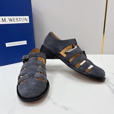 💋💍J.M.WESTO* 威士顿 复古罗马包头凉鞋 法式高端手工皮鞋标杆品牌,坚持传承法式匠心制鞋工艺,兼顾优 💋💍J.M.WESTO* 威士顿 复古罗马包头凉鞋 法式高端手工皮鞋标杆品牌,坚持传承法式匠心制鞋工艺,兼顾优
