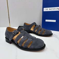 💋💍J.M.WESTO* 威士顿 复古罗马包头凉鞋 法式高端手工皮鞋标杆品牌,坚持传承法式匠心制鞋工艺,兼顾优 💋💍J.M.WESTO* 威士顿 复古罗马包头凉鞋 法式高端手工皮鞋标杆品牌,坚持传承法式匠心制鞋工艺,兼顾优