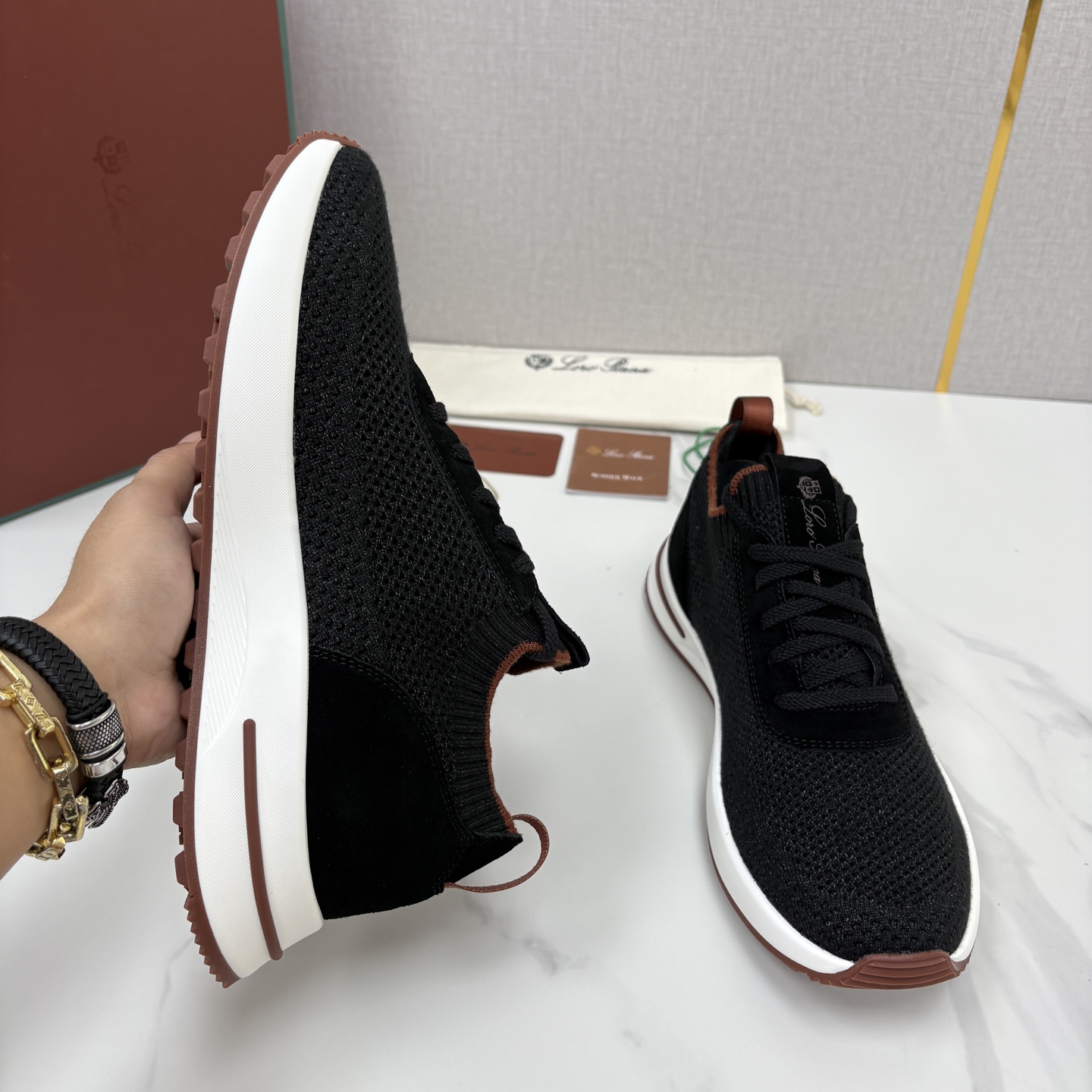 💋💍 LP新品 Loro Pian*  诺悠*翩雅   360 Lp Flexy Active 飞织运动鞋， 官方 7,