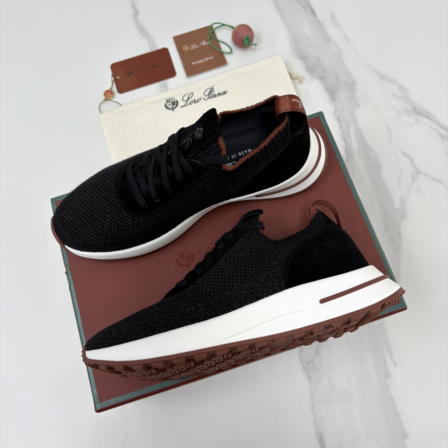 💋💍 LP新品 Loro Pian*  诺悠*翩雅   360 Lp Flexy Active 飞织运动鞋， 官方 7,