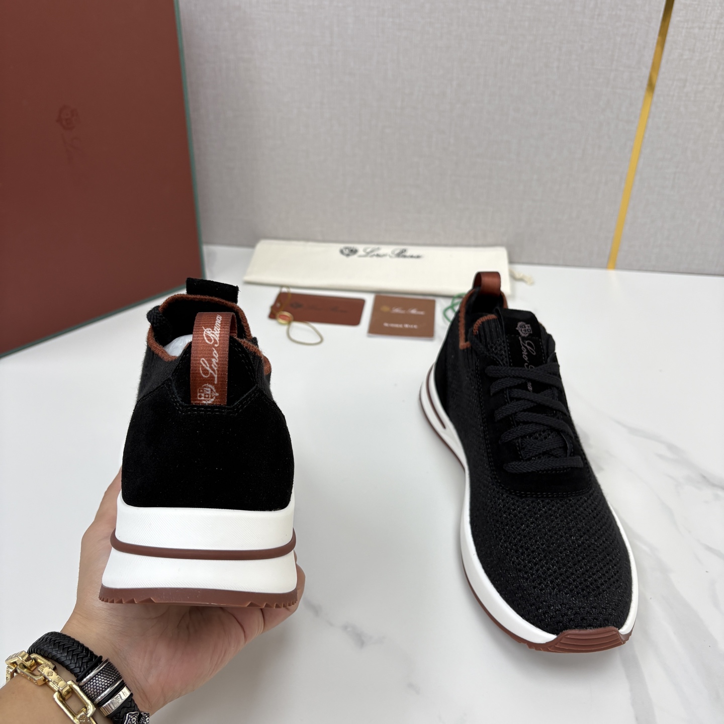 💋💍 LP新品 Loro Pian*  诺悠*翩雅   360 Lp Flexy Active 飞织运动鞋， 官方 7,