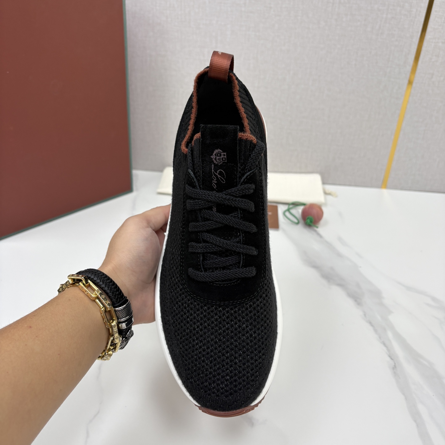 💋💍 LP新品 Loro Pian*  诺悠*翩雅   360 Lp Flexy Active 飞织运动鞋， 官方 7,