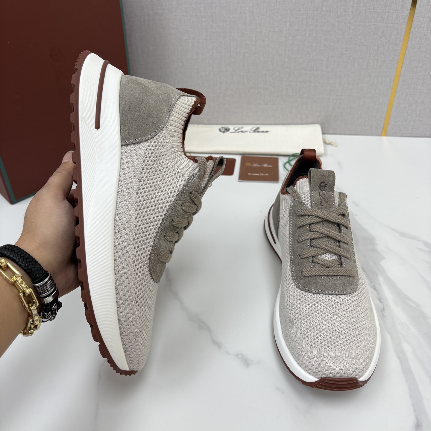 💋💍 LP新品 Loro Pian* 诺悠*翩雅 360 Lp Flexy Active 飞织运动鞋, 官方 7, 💋💍 LP新品 Loro Pian* 诺悠*翩雅 360 Lp Flexy Active 飞织运动鞋, 官方 7,