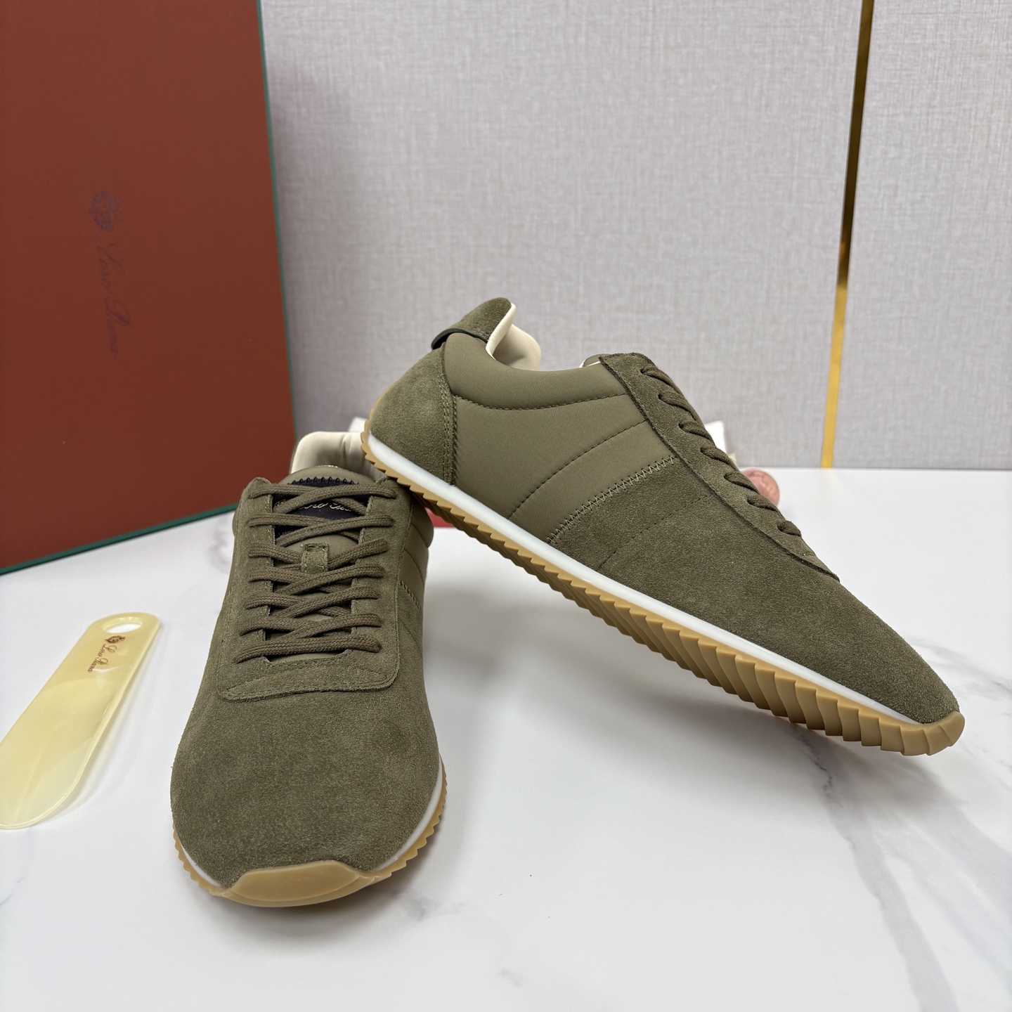 💋💍LP 家新品 Loro Pian* 诺悠*翩雅 Fast Walk 男士绒面牛皮拼接休闲运动鞋 官方 💋💍LP 家新品 Loro Pian* 诺悠*翩雅 Fast Walk 男士绒面牛皮拼接休闲运动鞋 官方