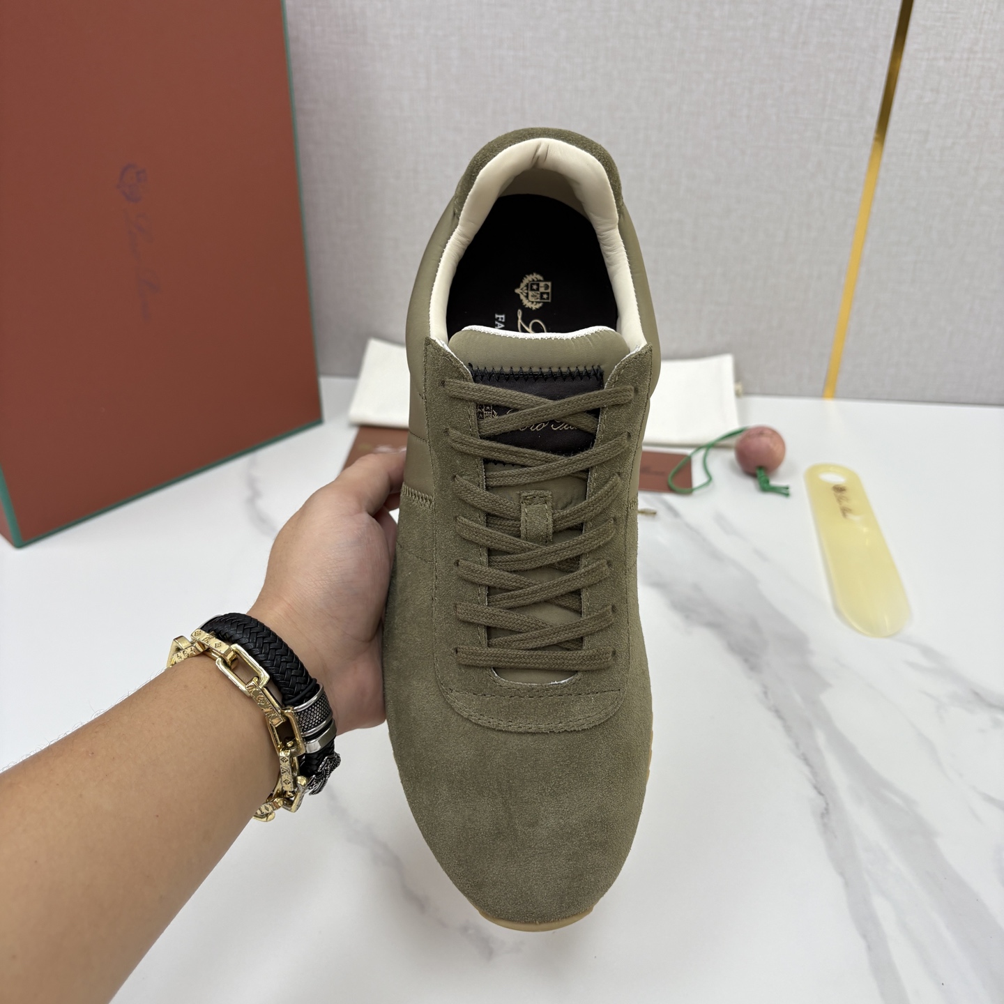 💋💍LP 家新品 Loro Pian* 诺悠*翩雅 Fast Walk 男士绒面牛皮拼接休闲运动鞋 官方 💋💍LP 家新品 Loro Pian* 诺悠*翩雅 Fast Walk 男士绒面牛皮拼接休闲运动鞋 官方