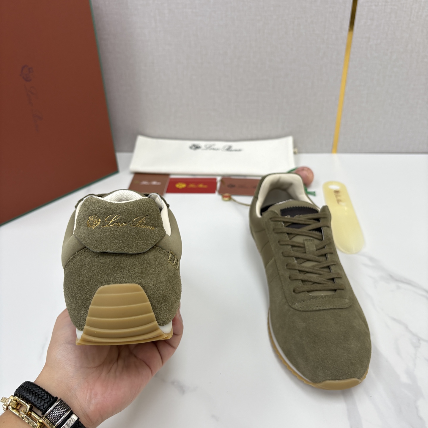 💋💍LP 家新品 Loro Pian* 诺悠*翩雅 Fast Walk 男士绒面牛皮拼接休闲运动鞋 官方 💋💍LP 家新品 Loro Pian* 诺悠*翩雅 Fast Walk 男士绒面牛皮拼接休闲运动鞋 官方