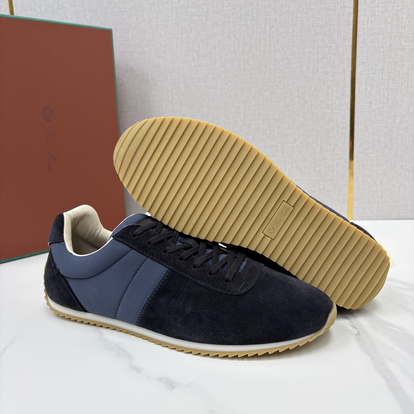 💋💍LP 家新品 Loro Pian* 诺悠*翩雅 Fast Walk 男士绒面牛皮拼接休闲运动鞋 官方 💋💍LP 家新品 Loro Pian* 诺悠*翩雅 Fast Walk 男士绒面牛皮拼接休闲运动鞋 官方