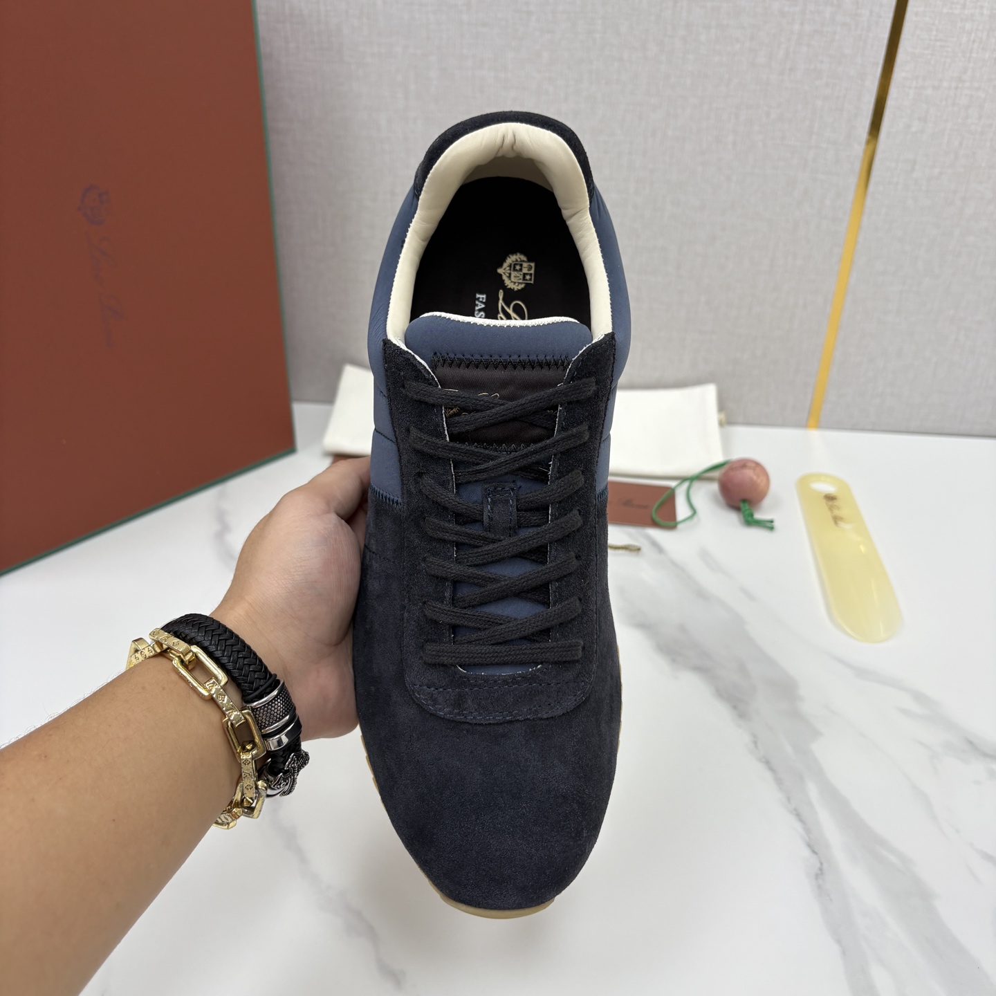 💋💍LP 家新品 Loro Pian* 诺悠*翩雅 Fast Walk 男士绒面牛皮拼接休闲运动鞋 官方 💋💍LP 家新品 Loro Pian* 诺悠*翩雅 Fast Walk 男士绒面牛皮拼接休闲运动鞋 官方