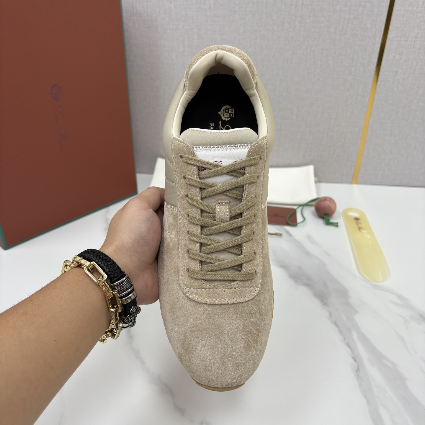 💋💍LP 家新品 Loro Pian* 诺悠*翩雅 Fast Walk 男士绒面牛皮拼接休闲运动鞋 官方 💋💍LP 家新品 Loro Pian* 诺悠*翩雅 Fast Walk 男士绒面牛皮拼接休闲运动鞋 官方