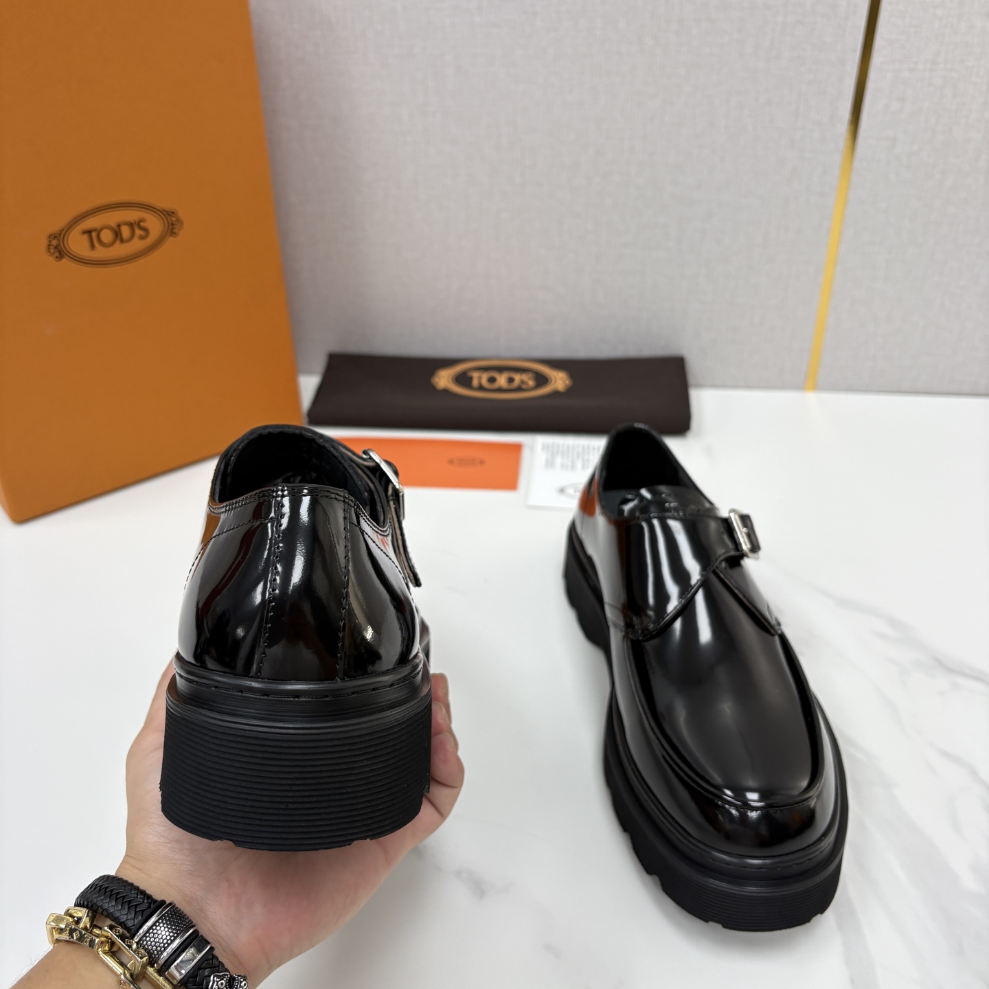 💋💍 TOD*S 托德-斯 新品皮革厚底僧侣德比鞋 官方 6.300 本款乐福鞋以雅致的开边珠亮皮革/进口N 💋💍 TOD*S 托德-斯 新品皮革厚底僧侣德比鞋 官方 6.300 本款乐福鞋以雅致的开边珠亮皮革/进口N