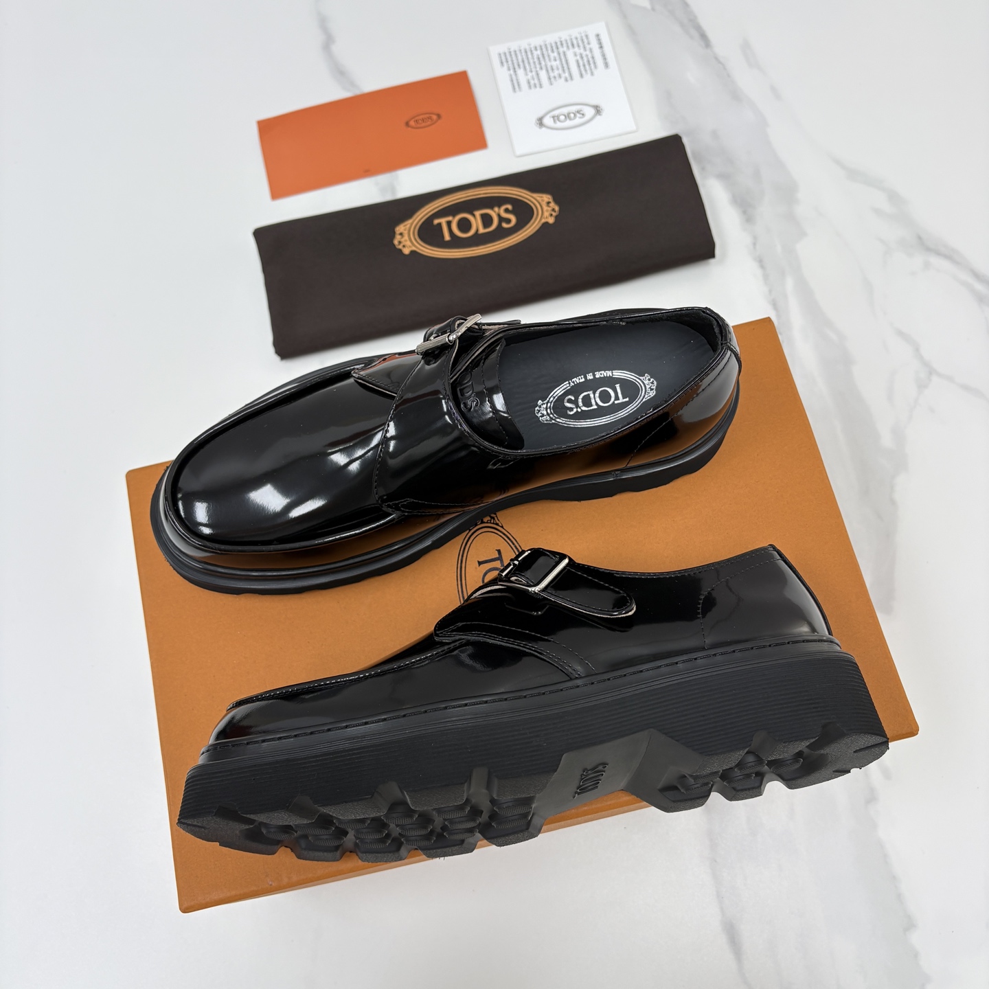 💋💍 TOD*S 托德-斯 新品皮革厚底僧侣德比鞋 官方 6.300 本款乐福鞋以雅致的开边珠亮皮革/进口N 💋💍 TOD*S 托德-斯 新品皮革厚底僧侣德比鞋 官方 6.300 本款乐福鞋以雅致的开边珠亮皮革/进口N
