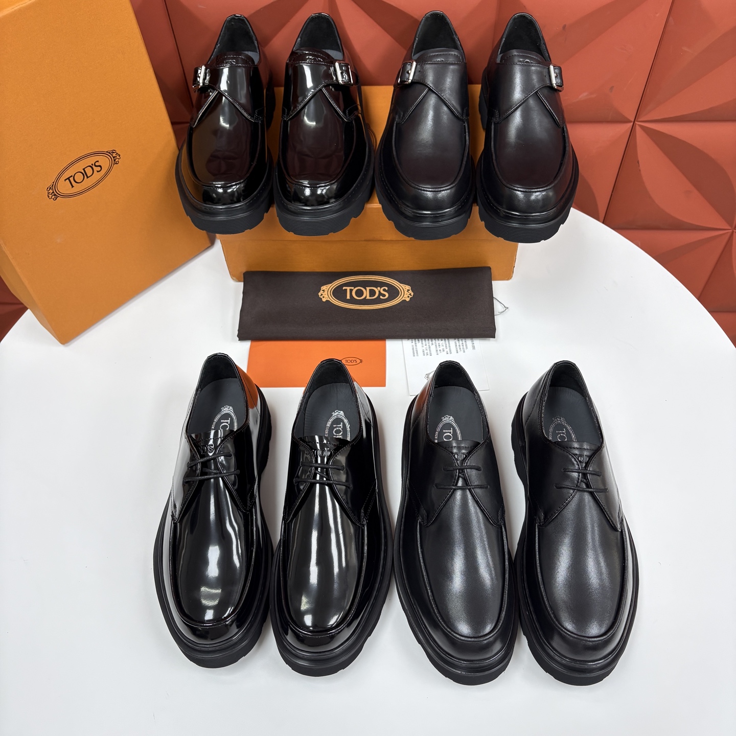 💋💍 TOD*S 托德-斯 新品皮革厚底僧侣德比鞋 官方 6.300 本款乐福鞋以雅致的开边珠亮皮革/进口N 💋💍 TOD*S 托德-斯 新品皮革厚底僧侣德比鞋 官方 6.300 本款乐福鞋以雅致的开边珠亮皮革/进口N