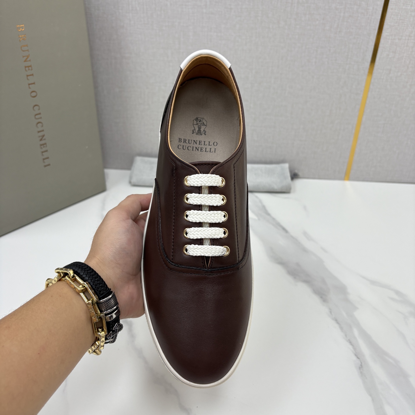 💋💍BC 家新品      Brunello Cucinell*  板鞋系列的标志胶底鞋款，休闲运动板鞋 这款本季精美色