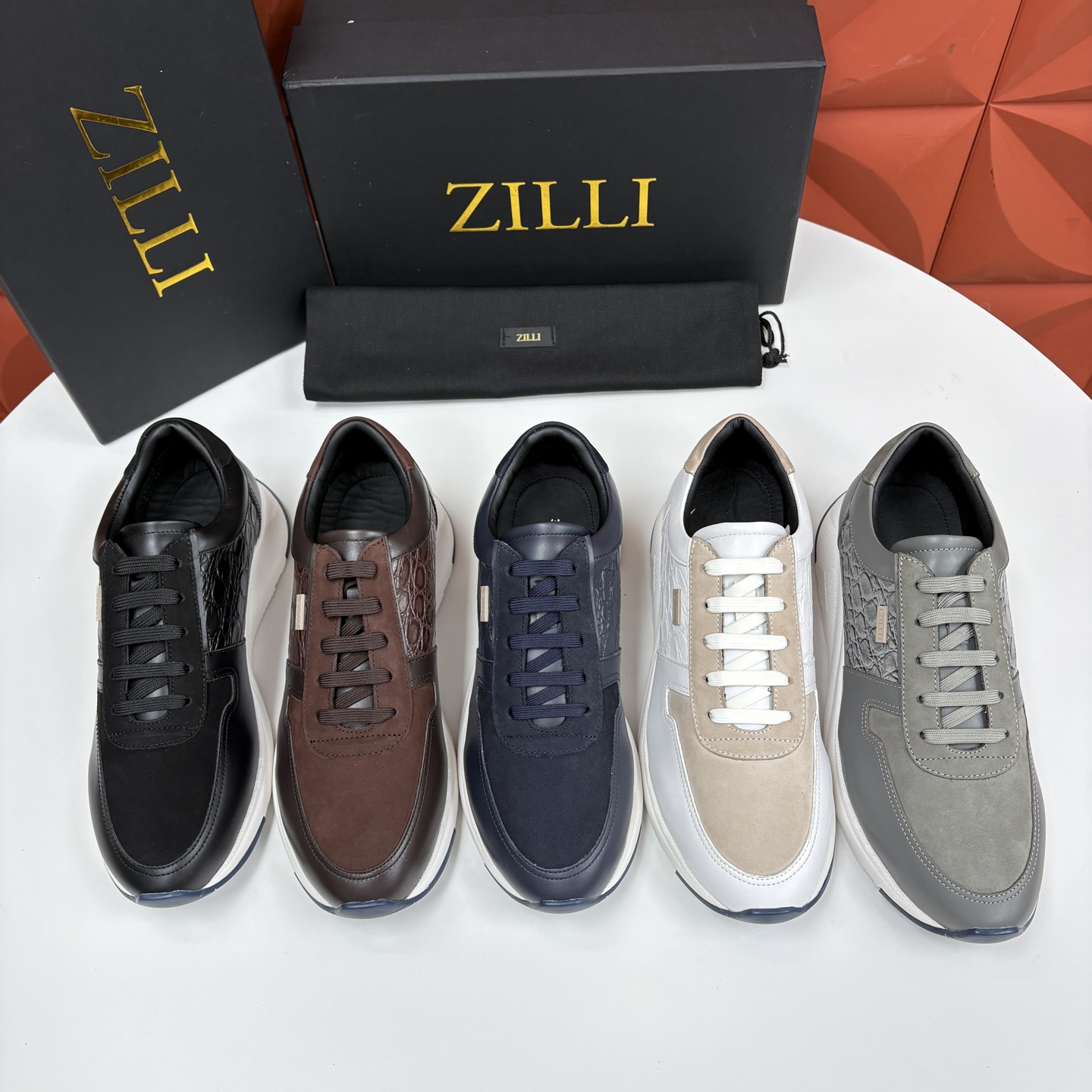 💋💍ZL家新品 Zill* 兹-利 是1970创立的法国奢侈男装品牌 缝线装饰男士休闲运动鞋 当法式奢华邂逅意式 💋💍ZL家新品 Zill* 兹-利 是1970创立的法国奢侈男装品牌 缝线装饰男士休闲运动鞋 当法式奢华邂逅意式