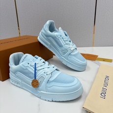 💋💍L家 L~V Trainer 新37 情侣运动鞋 官方 1W+ 尼龙网面水洗变色皮打造 以瞩目色块展现复古篮球鞋的 💋💍L家 L~V Trainer 新37 情侣运动鞋 官方 1W+ 尼龙网面水洗变色皮打造 以瞩目色块展现复古篮球鞋的