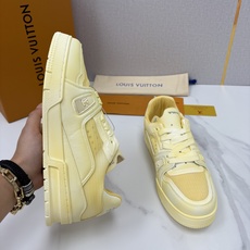 💋💍L家 L~V Trainer 新37 情侣运动鞋 官方 1W+ 尼龙网面水洗变色皮打造 以瞩目色块展现复古篮球鞋的 💋💍L家 L~V Trainer 新37 情侣运动鞋 官方 1W+ 尼龙网面水洗变色皮打造 以瞩目色块展现复古篮球鞋的