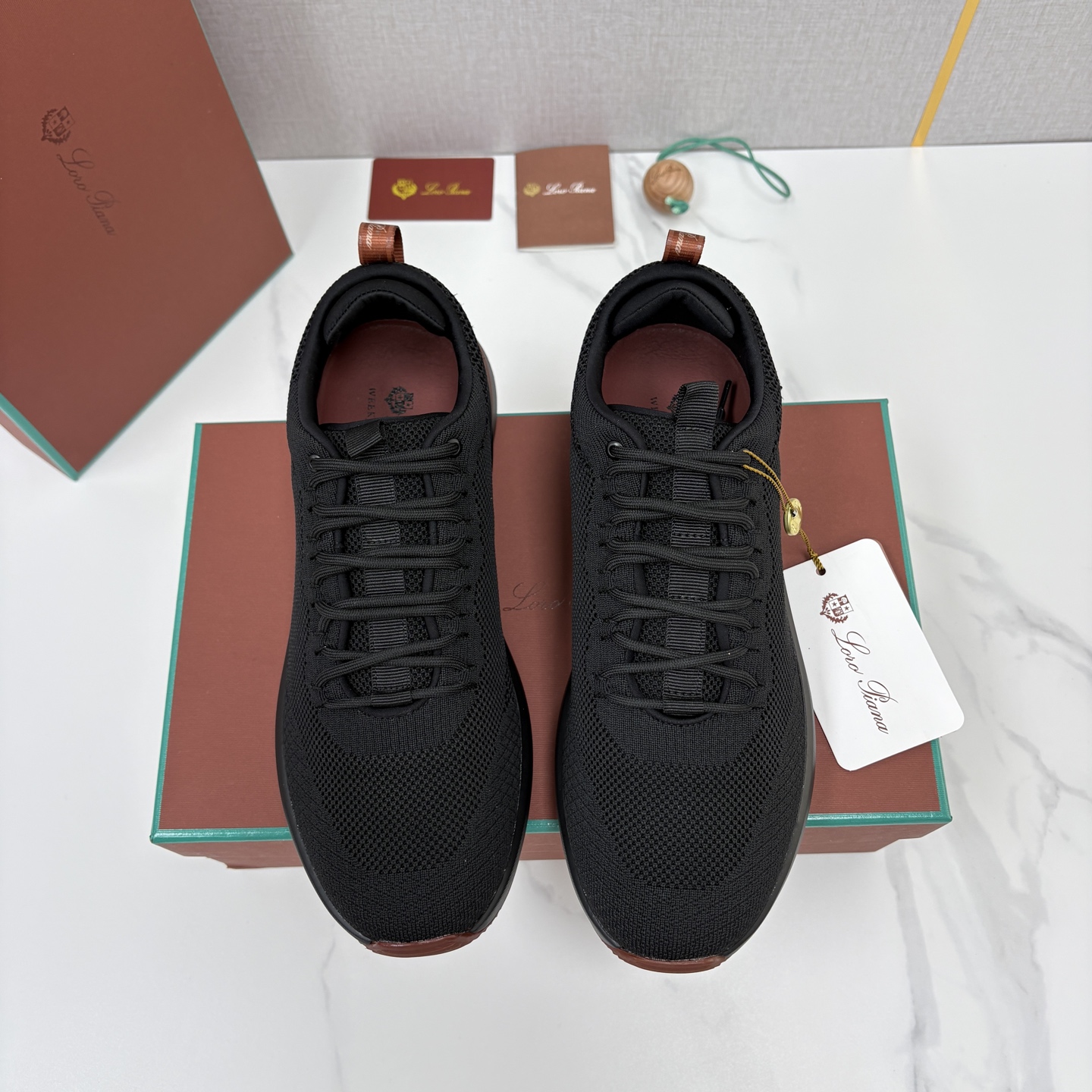 💋💍LP 家新品   Loro Pian*   诺悠*翩雅   Week End Walk 男士网面牛皮拼接休闲运动鞋 