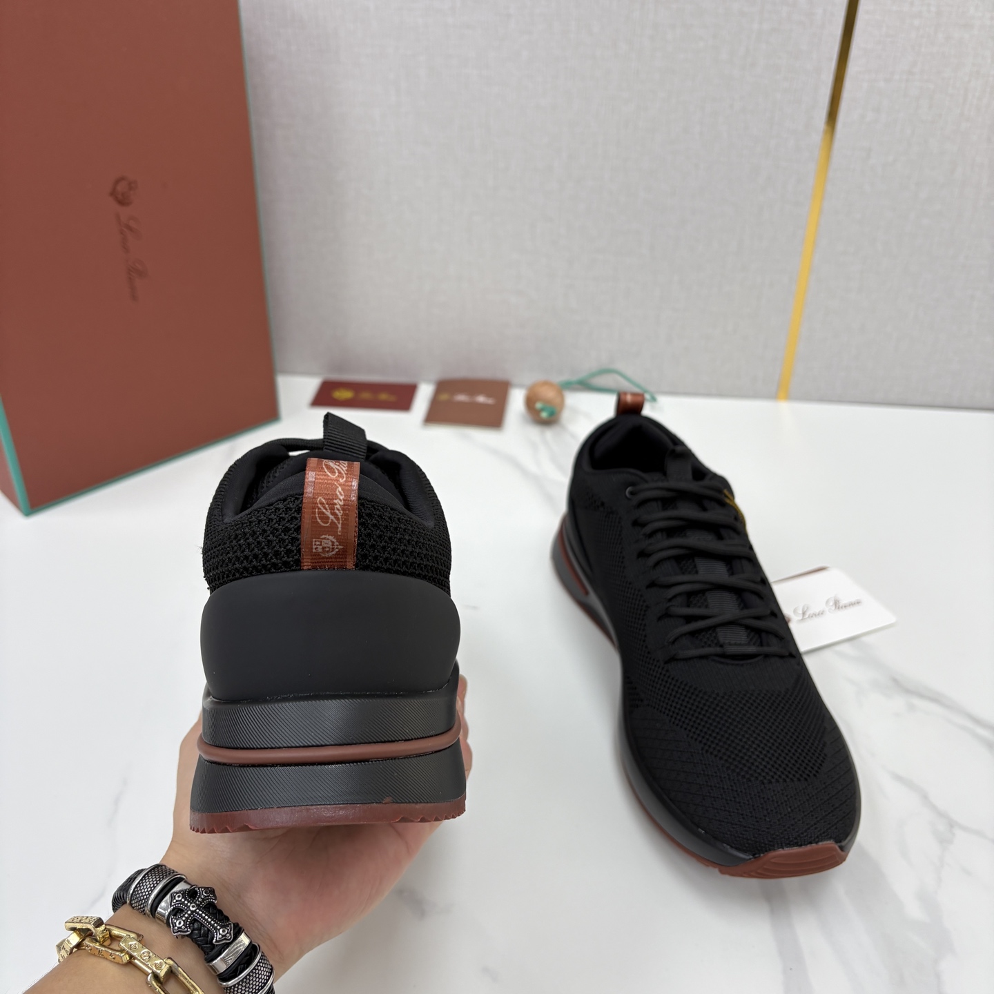 💋💍LP 家新品 Loro Pian* 诺悠*翩雅 Week End Walk 男士网面牛皮拼接休闲运动鞋 💋💍LP 家新品 Loro Pian* 诺悠*翩雅 Week End Walk 男士网面牛皮拼接休闲运动鞋
