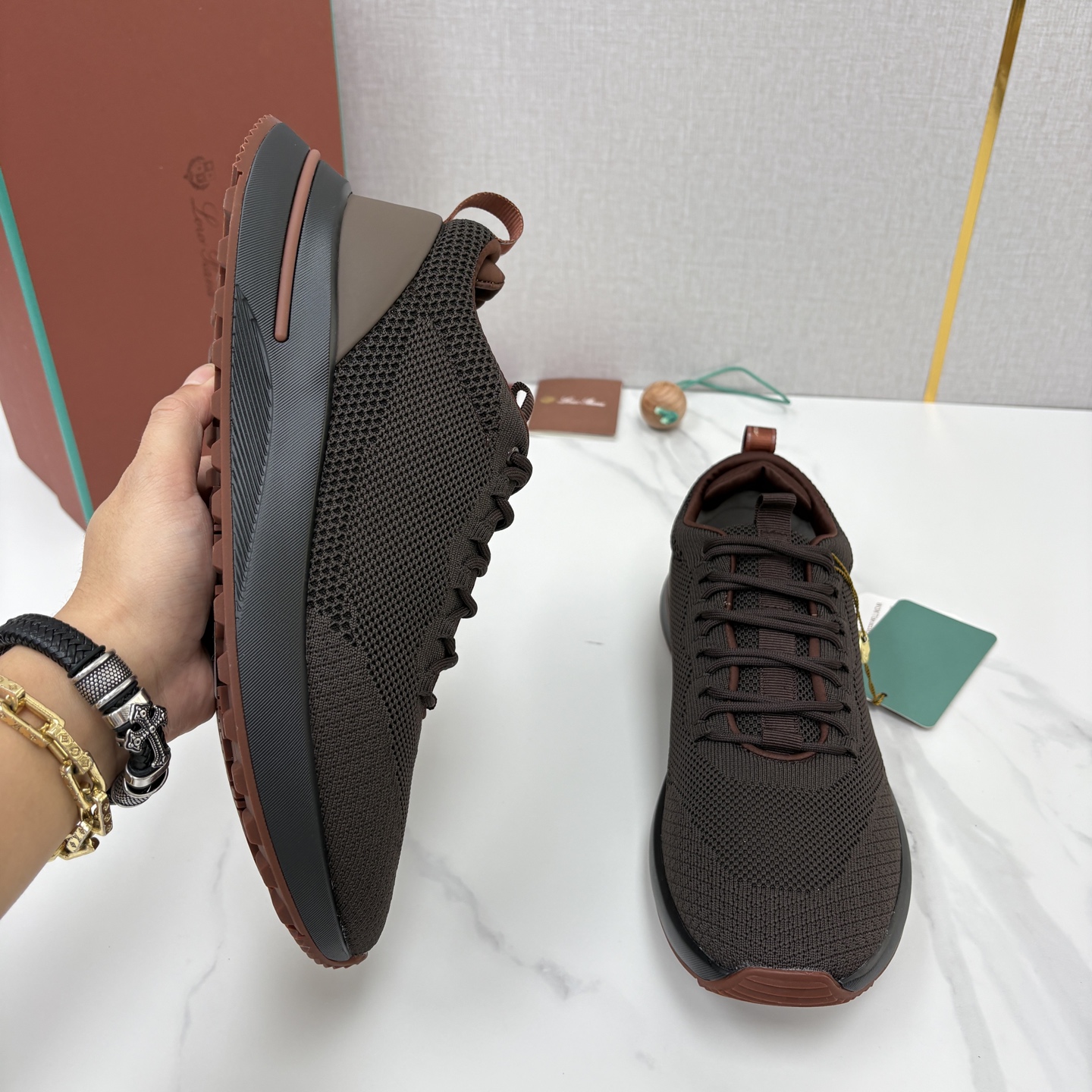 💋💍LP 家新品 Loro Pian* 诺悠*翩雅 Week End Walk 男士网面牛皮拼接休闲运动鞋 💋💍LP 家新品 Loro Pian* 诺悠*翩雅 Week End Walk 男士网面牛皮拼接休闲运动鞋