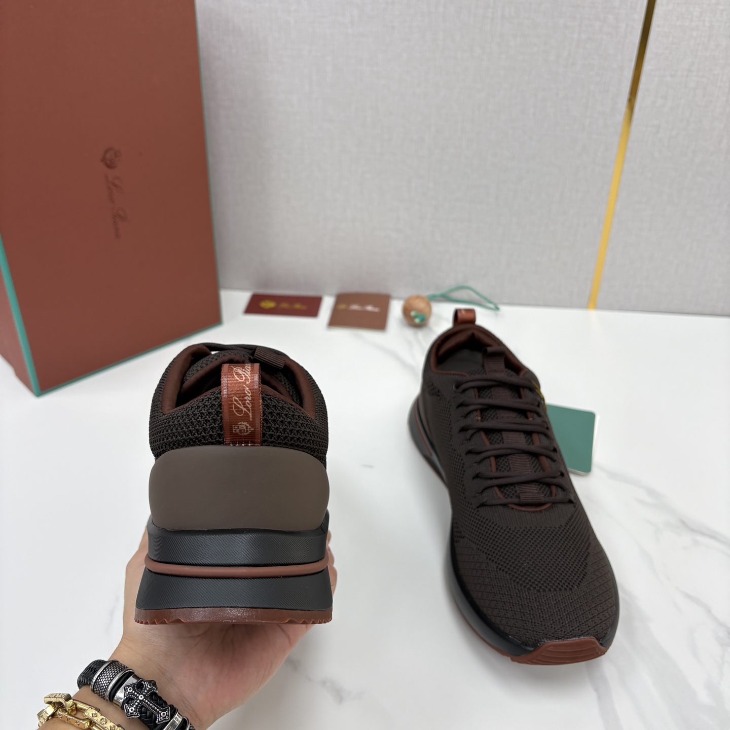 💋💍LP 家新品 Loro Pian* 诺悠*翩雅 Week End Walk 男士网面牛皮拼接休闲运动鞋 💋💍LP 家新品 Loro Pian* 诺悠*翩雅 Week End Walk 男士网面牛皮拼接休闲运动鞋