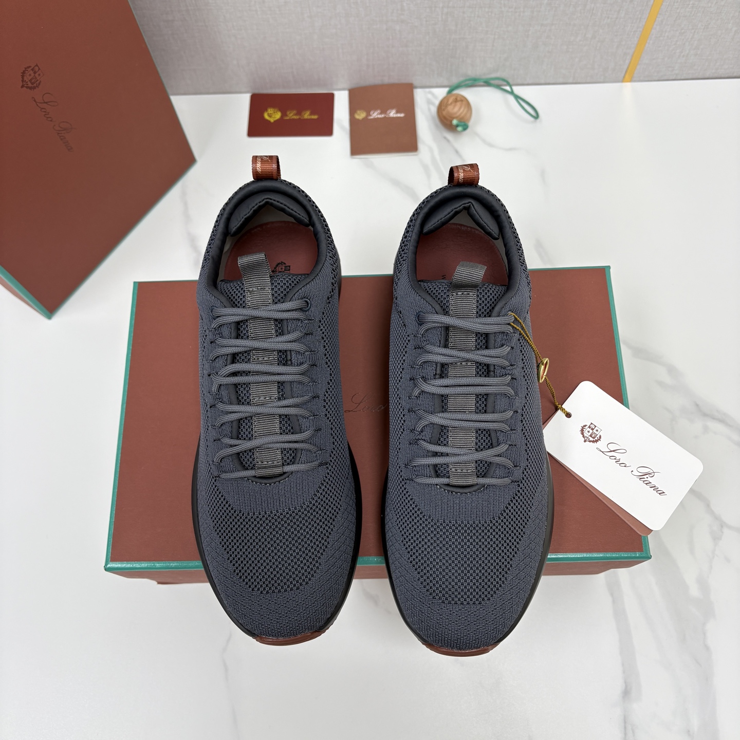 💋💍LP 家新品   Loro Pian*   诺悠*翩雅   Week End Walk 男士网面牛皮拼接休闲运动鞋 
