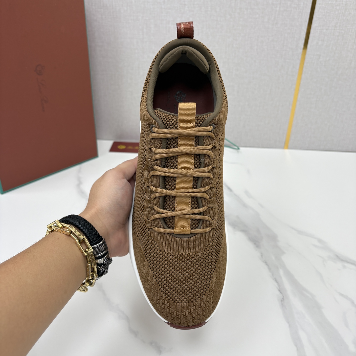 💋💍LP 家新品 Loro Pian* 诺悠*翩雅 Week End Walk 男士网面牛皮拼接休闲运动鞋 💋💍LP 家新品 Loro Pian* 诺悠*翩雅 Week End Walk 男士网面牛皮拼接休闲运动鞋